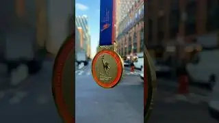 The most beautiful medal ever. Do you agree? #nyc #nycmarathon #running