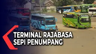 Terminal Rajabasa Lampung Sepi Pemudik