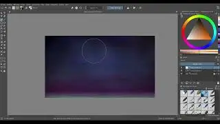 Cold neutral background (speed paint on Krita)