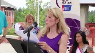 Mardie Caldwell Relay for life  keynote speaker