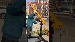 JIN YANG HU 360 rotating portable crane foldable electric moving boom mounted lifting crane hoist