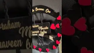 💑 Trending Personalized Couple with Heart Wall Hanging | Custom Wooden Frame with Your Names 💞