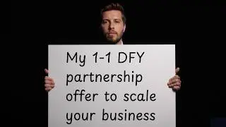 My 1-1 Partnership To Scale Your Coaching/Agency Offer (Full Breakdown)