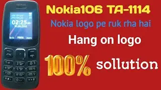 Nokia106 TA1114 Hang on Logo on charging sollution Just 1 Jumper