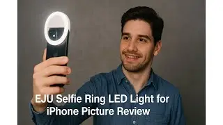 💡 EJU Selfie Ring LED Light for iPhone Picture Review 📸