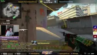 CS:GO JW insane 1 vs 4 clutch