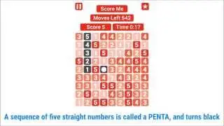 Straight Penta - epollomes - Free Android Puzzle Game