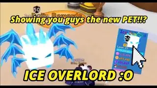 I TRADED FOR THE NEW ICE OVERLORD LIMITED PET IN BUBBLEGUM SIMULATOR!! /Showcase (Roblox)