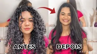 COMO ALISAR O CABELO CACHEADO? | Cachos bem alisados só com chapinha | Beatriz Guedes