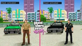 Police Uniform And Police Car Cheat Code For GTA Vice City | Cop Skin Mod | Faizan Gaming