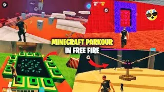 Minecraft Parkour 🤩 In Free Fire 🔥 New Craftland Map 💯 By Damaging Gamerz ❤️ #damaginggamerz