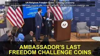 'MONGA' Hats and Challenge Coins: Ambassador Waltz Concludes Religious Freedom E | Nicki Minaj