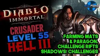 Crusader (55) | Hell 3 (up to Paragon 26) - Diablo Immortal Closed Alpha