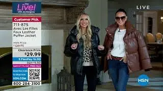 Avec Les Filles Faux Leather Puffer Jacket
