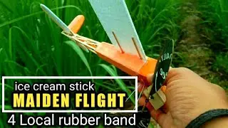 rubber powered band plane ( 4 LOCAL RUBBER BAND )