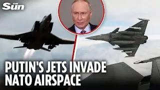 Russian jets invade Nato airspace AGAIN as raging Putin blasts Trump&rsquo;s oil sanctions