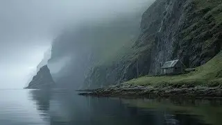 Ethereal Cliffside Haven 🌲 Medieval Sleep Music (1 Hour)