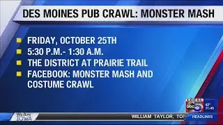 Des Moines Pub Crawl: Monster Mash