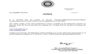 |B.COM SEM- 3 EXAM RESULT | C.U.
