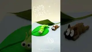DIY Clay Caterpillar #easyvibeart #diyideas #diycrafts #claycraft #caterpillar #shorts