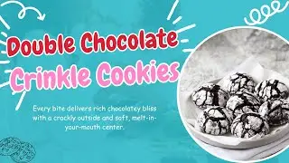 Double Chocolate Crinkle Cookies