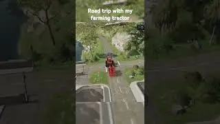 Road trip with my farming tractor #cow #farm #farming #fs22 #rice #roleplay #youtube #youtubegrowth