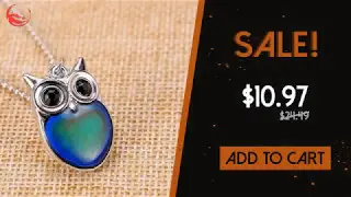 Magical Owl Mood Necklace - Special Edition