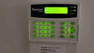 Как запрограммировать внешнюю сирену/задержку звонка Texecom Veritas R8