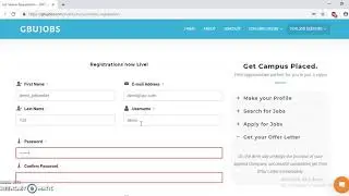 How to register as a Job Seeker | Mega Open Campus Placement Drive 2019 | GBU