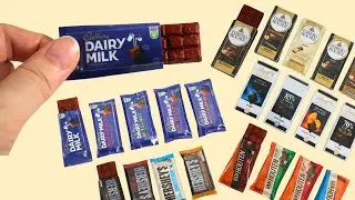 DIY Miniature Craft - [NO CLAY] Mini Chocolate Bar