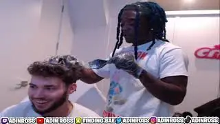 Adin x Lil Uzi Vert full stream | Uzi dyes Adin's hair green | Freestyles and says the 