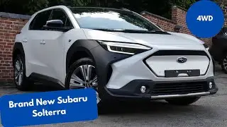 New Subaru Solterra EV Touring, Platinum White pearl