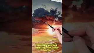 ACRYLIC  SUNSET SEASCAPE PAINTING || PAINTING AN OCEAN WAVE. artist : marynavoroshyloart