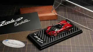 The Red Carbon Detail is INSANE! 🤯 LCD Models 1:64 Pagani Zonda HP Barchetta Review