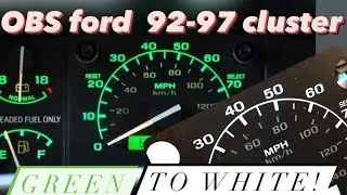 Панель приборов OBS Ford *Зеленый Удалить*