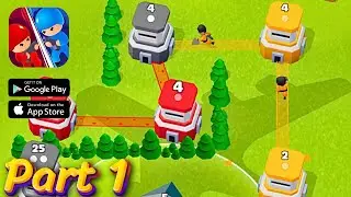 Tower War - Tactical Conquest Gameplay Walkthrough Part 1 - Master Your Strategy! (iOS, Android)