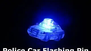 Police Car Body Light Flashing Pin