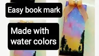 Book Mark made by using water colors l Easy to make l cute l Best l✨✨✨✨