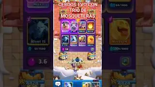 TR&Iacute;O DE MOSQUETERAS OP 🥵 FANTASMA EVO GG 🔥🏆 #clashroyale #shorts #gaming