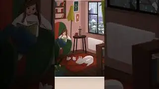 What story does a girl read to her dog | Art Puzzle Relax | Relaxing Music