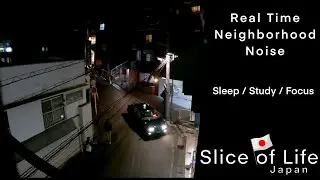 Japan Neighborhood Real Time People Passing By/No Commentary/Ambient/ASMR for Study Sleep Focus