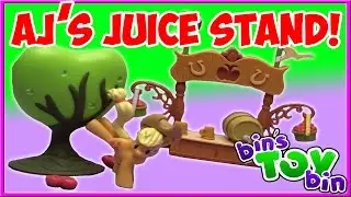 My Little Pony Applejack's Apple Family Juice Stand! MLP Playset Review by Bin's Toy Bin