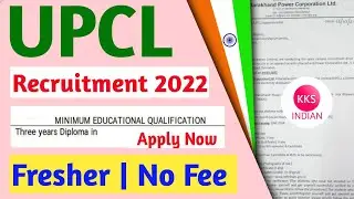 UPCL Recruitment 2022 For Diploma  Holder's | Fresher No Fee | UPCL Apprentice Vacancy @KKSINDIAN