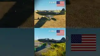 U.S.A P-63A-5 vs U.S.A P-39N-0 Shooting Recoil Comparison #warthunder