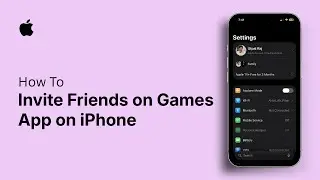 How to Invite Friends on Games App on iPhone