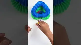 Creating ASMR Sound Crunchy POP TUBE #colors #diy#satisfyingvideos #relaxing #oddasmr #poptubesounds