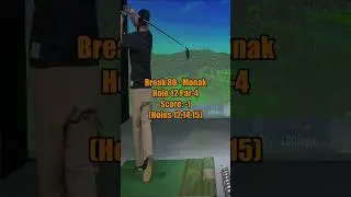 Road to Break 80 Korea Screen Golf (Holes 12,14,15)  #golf