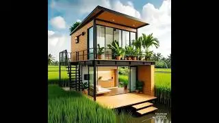 Steel Frame 2 Floor Wooden House Models #smallhouse #tinyhouse #easyhouse #eleganthomes #design