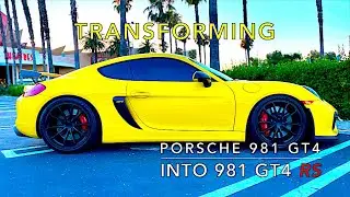 Transforming a Porsche GT4 into a Porsche GT4 RS (Part 1)