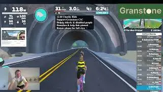 12 Hour Charity Ride on NYE (Uncut) – Uber Pretzel | Zwift – Supporting Granstone CIC